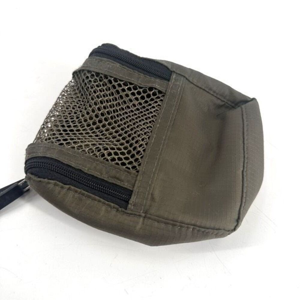 Levenger mini case green mesh travel